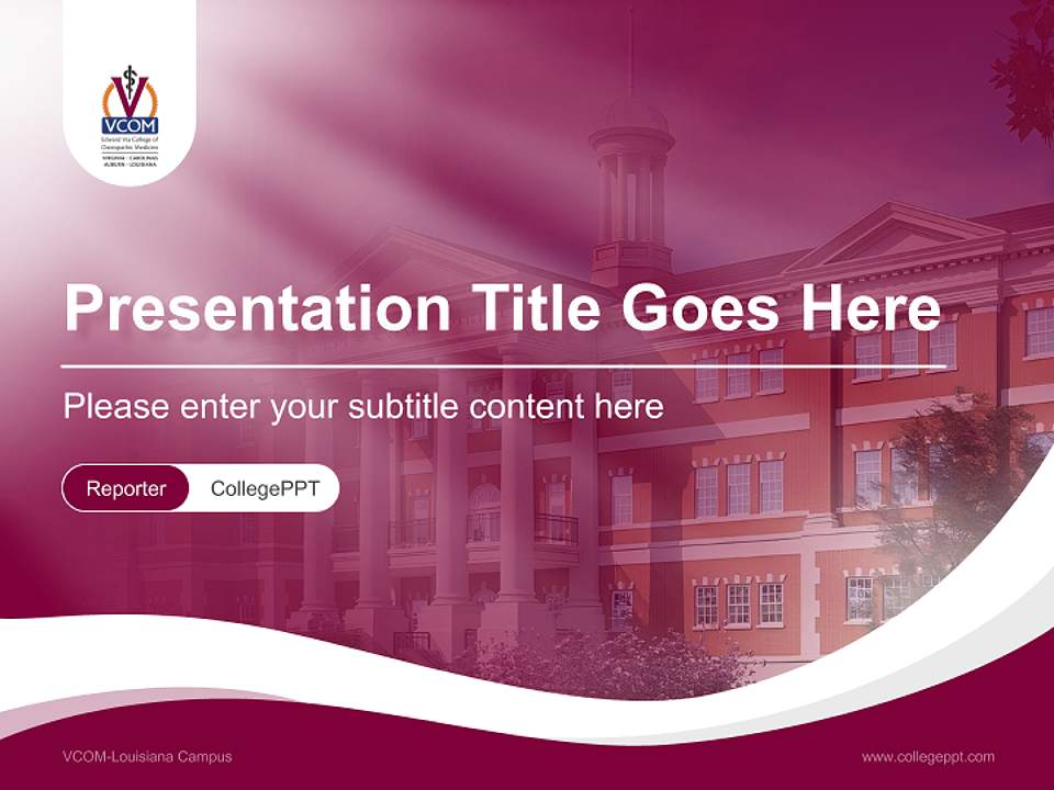 VCOM-Louisiana Campus Lecture Sharing and Networking Event PPT Template4:3 ratio PPT effect preview image4