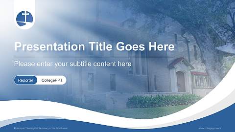 Episcopal Theological Seminary of the Southwest Lecture Sharing and Networking Event PPT Template