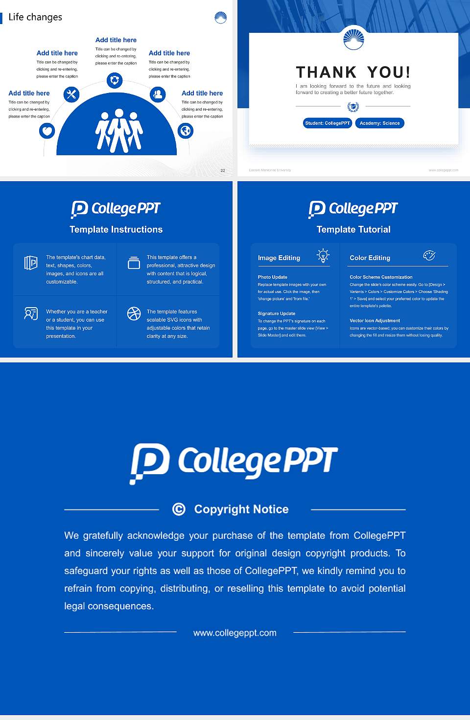 Eastern Mennonite University National Scholarship Defense PPT Template4:3 ratio PPT effect preview image4