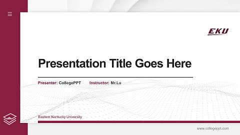 Eastern Kentucky University Thesis Proposal/Graduation Defense PPT Template