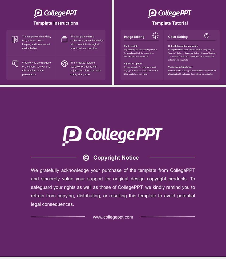 Excelsior College Academic Presentation/Research Findings Report PPT Template4:3 ratio PPT effect preview image5