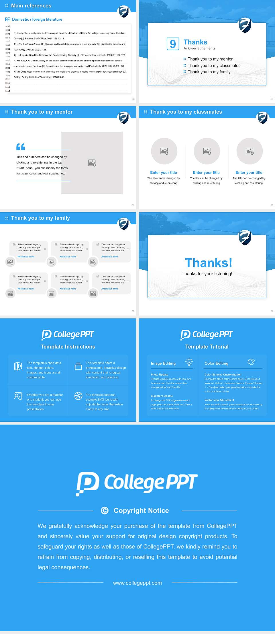 Family of Faith Christian University Graduation Thesis Defense PPT Template4:3 ratio PPT effect preview image7