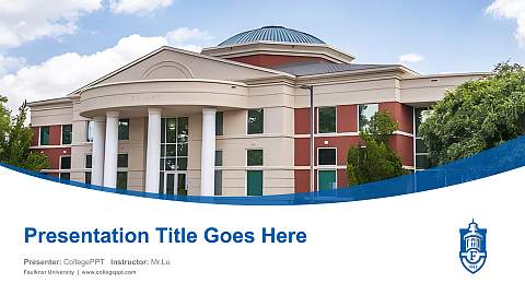 Faulkner University Course/Courseware Creation PPT Template