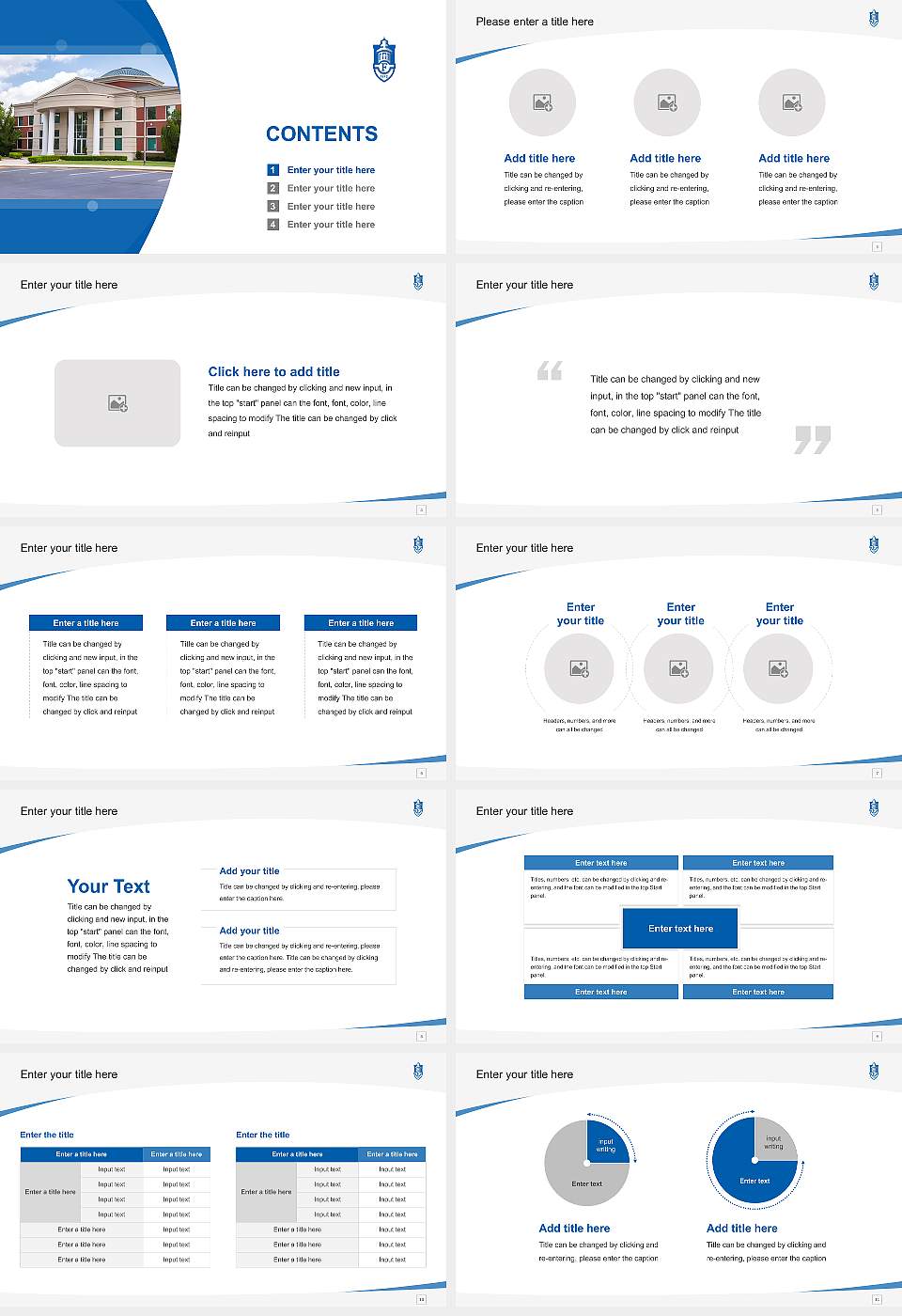 Faulkner University Course/Courseware Creation PPT Template16:9 ratio PPT effect preview image2