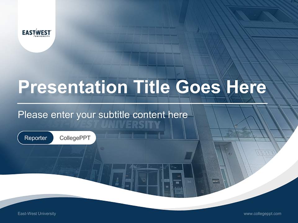 East-West University Lecture Sharing and Networking Event PPT Template4:3 ratio PPT effect preview image4
