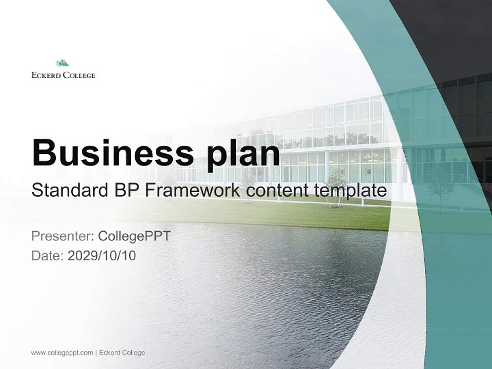 Eckerd College Competition/Entrepreneurship Contest PPT Template4:3 ratio PPT effect preview image9