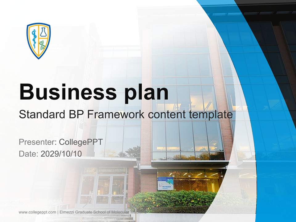 Elmezzi Graduate School of Molecular Medicine Competition/Entrepreneurship Contest PPT Template4:3 ratio PPT effect preview image9