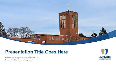 Emmaus Bible College Course/Courseware Creation PPT Template