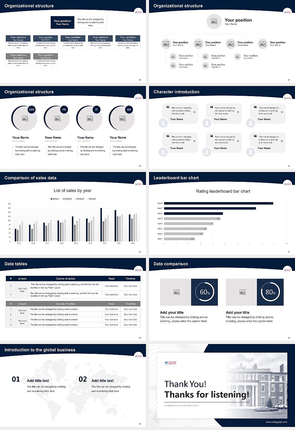 Fairleigh Dickinson University-Florham Campus Academic Presentation/Research Findings Report PPT Template16:9 ratio PPT effect preview image4