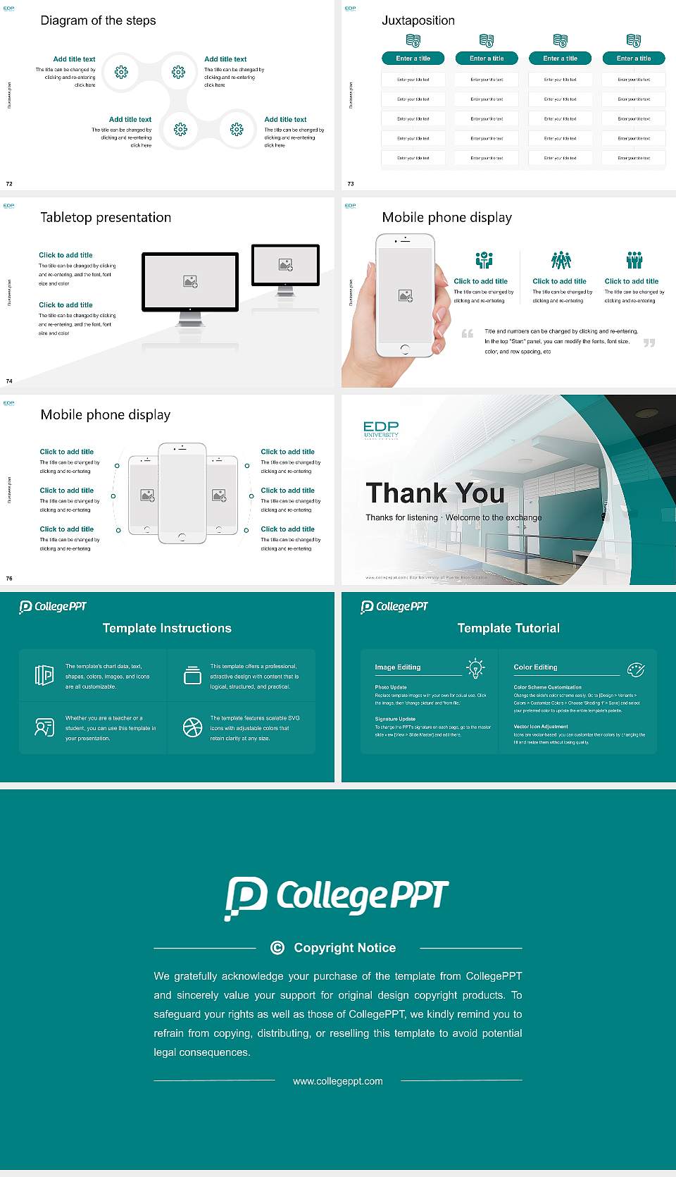 Edp University of Puerto Rico-Villalba Competition/Entrepreneurship Contest PPT Template16:9 ratio PPT effect preview image9