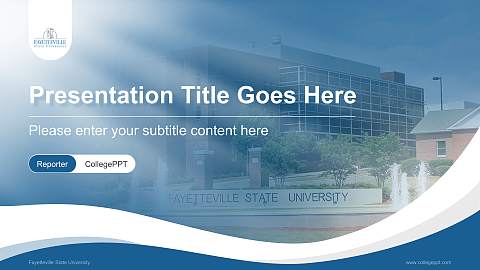 Fayetteville State University Lecture Sharing and Networking Event PPT Template