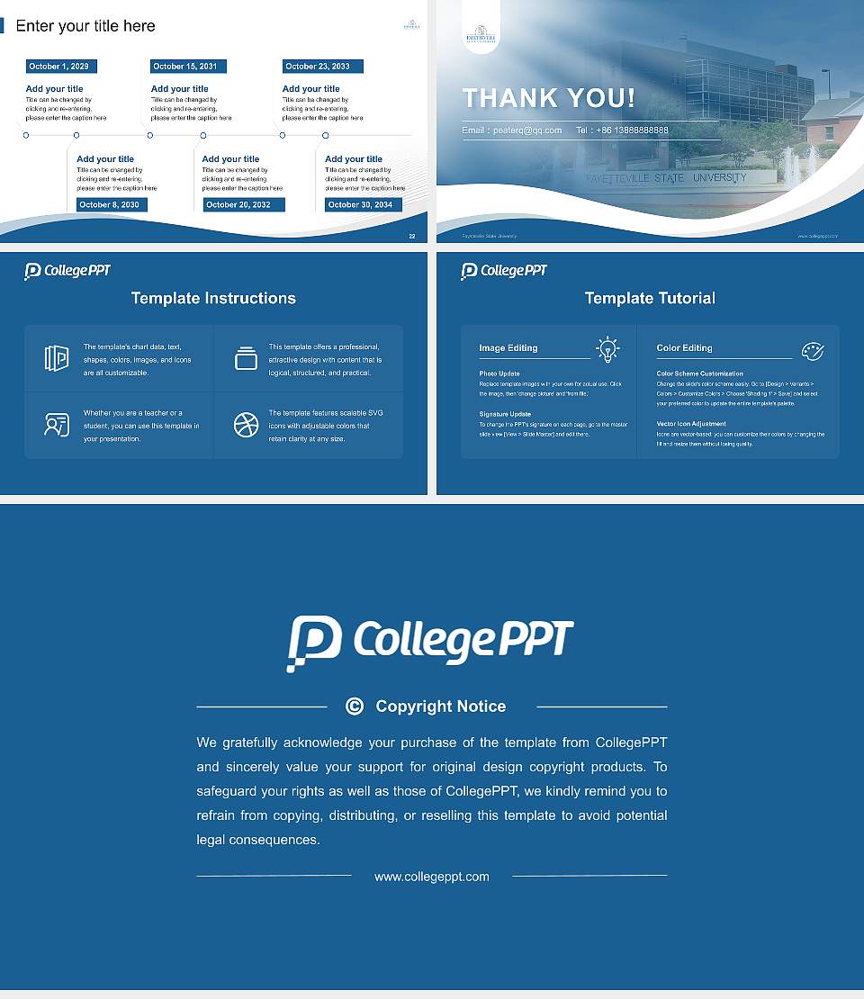 Fayetteville State University Lecture Sharing and Networking Event PPT Template16:9 ratio PPT effect preview image4