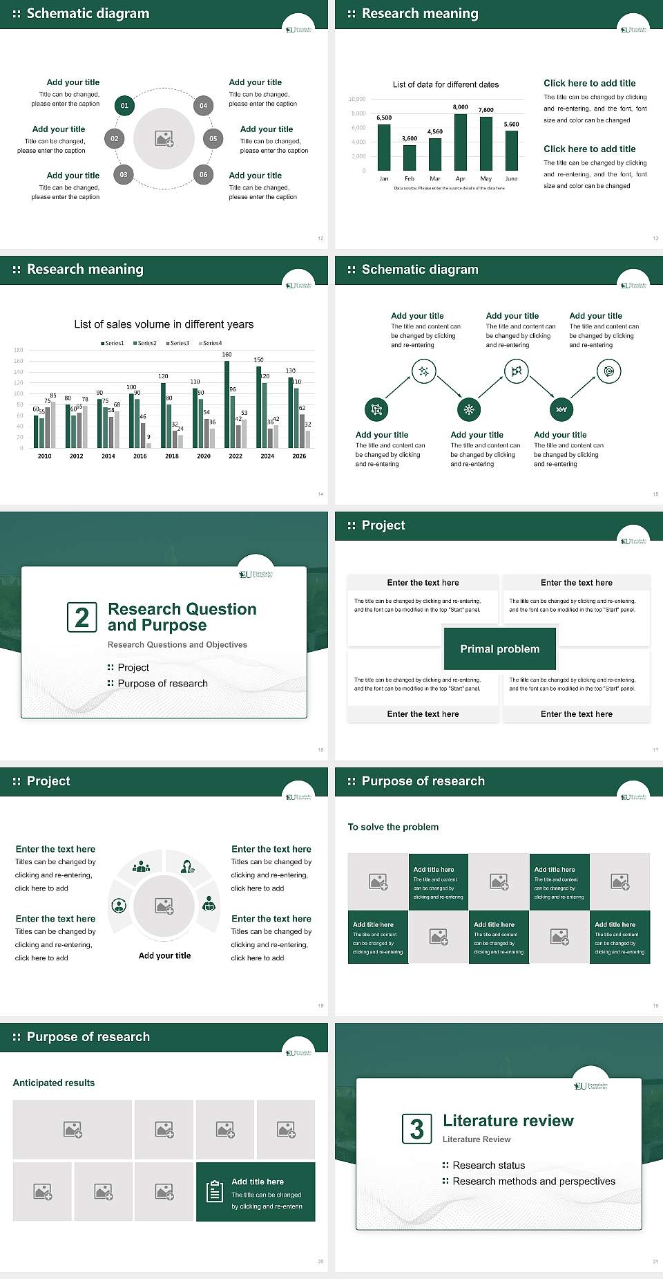 Everglades University Graduation Thesis Defense PPT Template4:3 ratio PPT effect preview image3