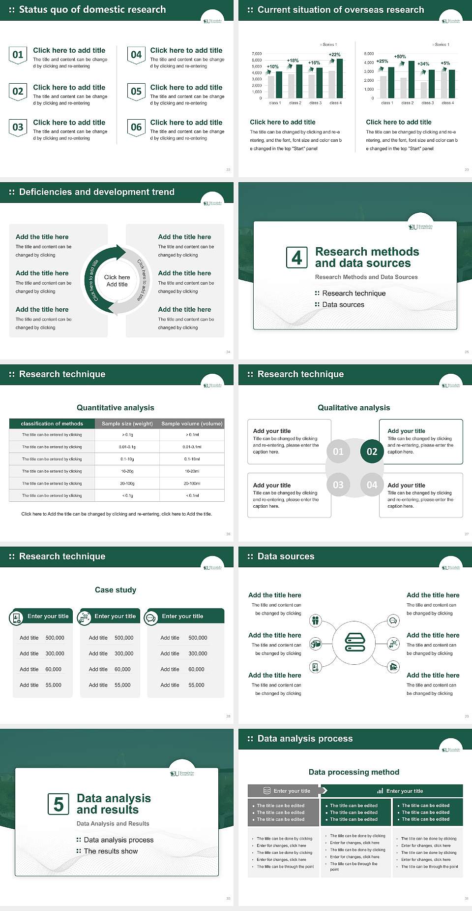 Everglades University Graduation Thesis Defense PPT Template4:3 ratio PPT effect preview image4