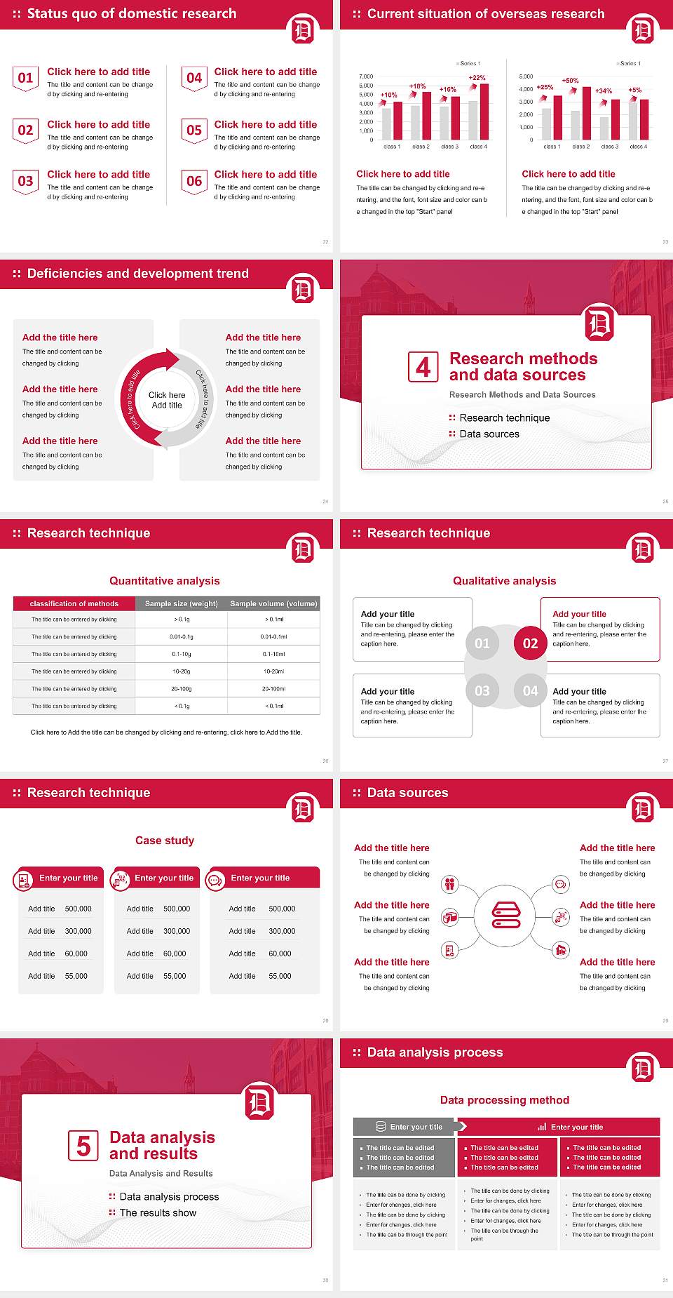 Duquesne University Graduation Thesis Defense PPT Template4:3 ratio PPT effect preview image4