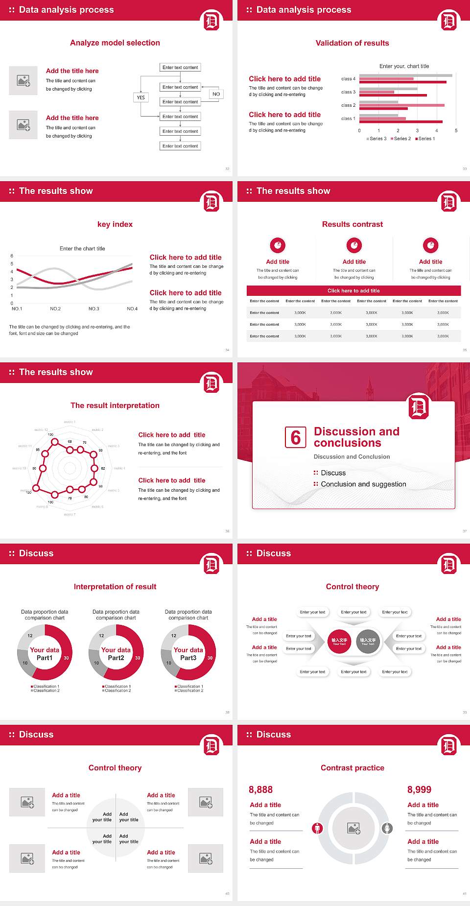 Duquesne University Graduation Thesis Defense PPT Template4:3 ratio PPT effect preview image5