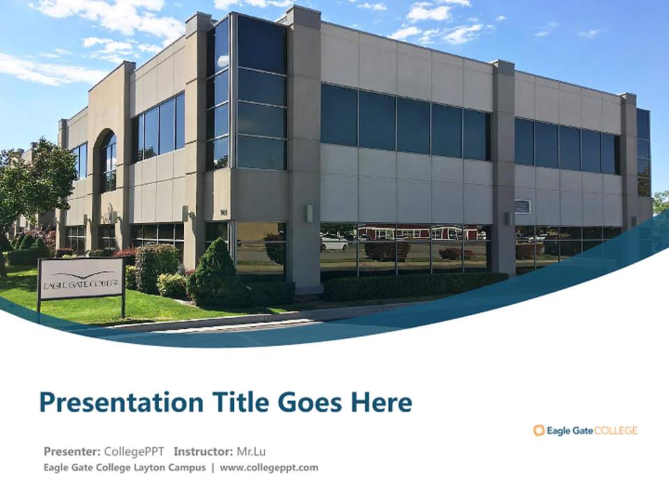Eagle Gate College Layton Campus Course/Courseware Creation PPT Template4:3 ratio PPT effect preview image5