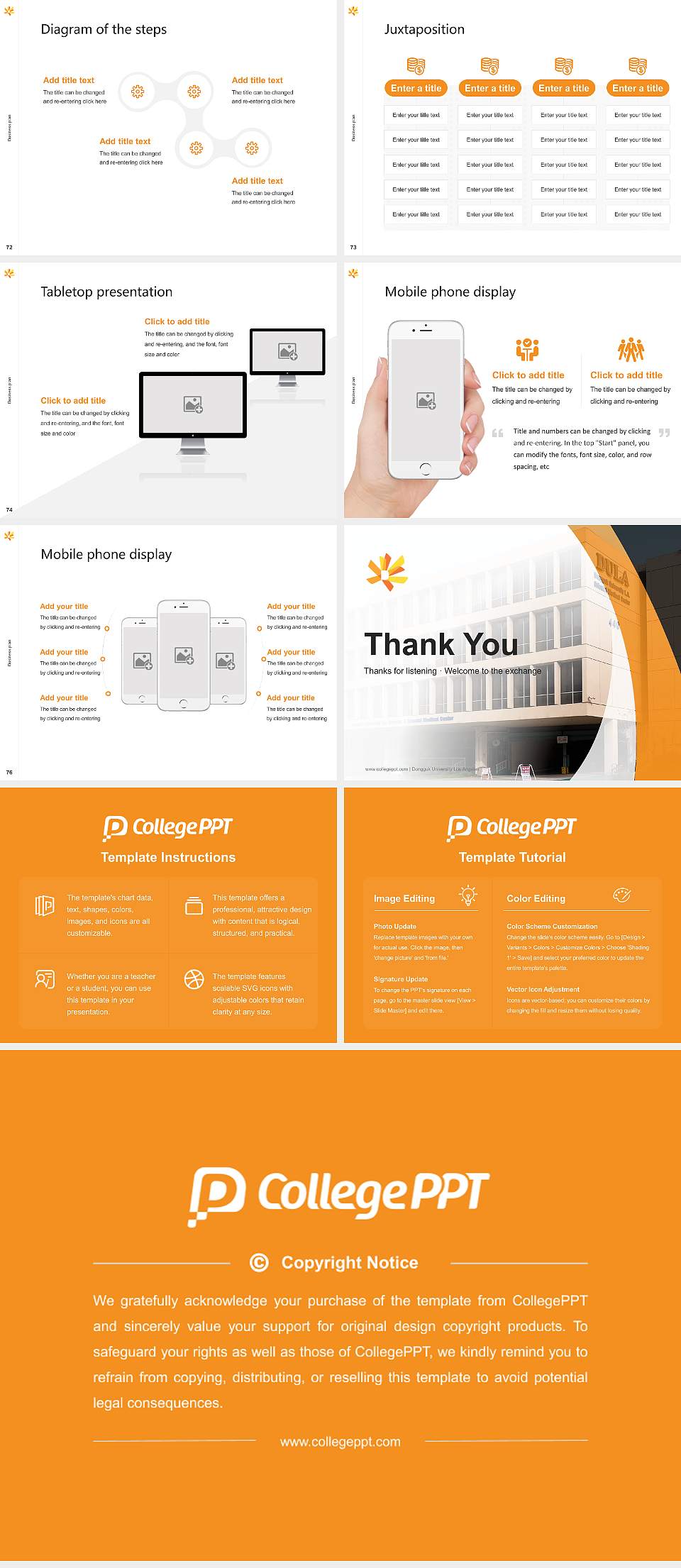 Dongguk University Los Angeles Competition/Entrepreneurship Contest PPT Template4:3 ratio PPT effect preview image9
