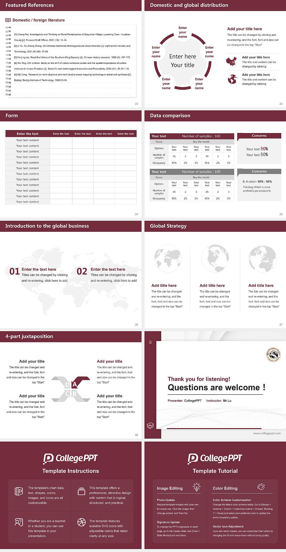 Dragon Rises College of Oriental Medicine Thesis Proposal/Graduation Defense PPT Template4:3 ratio PPT effect preview image4
