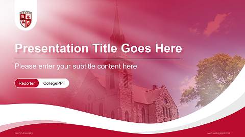 Drury University Lecture Sharing and Networking Event PPT Template