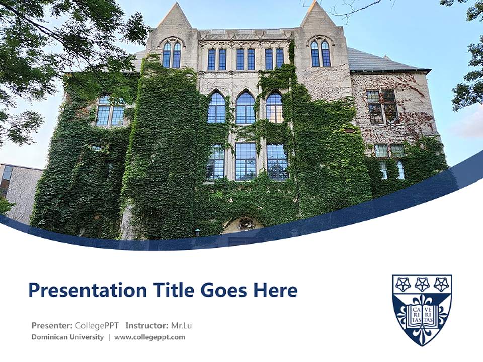 Dominican University Course/Courseware Creation PPT Template4:3 ratio PPT effect preview image5