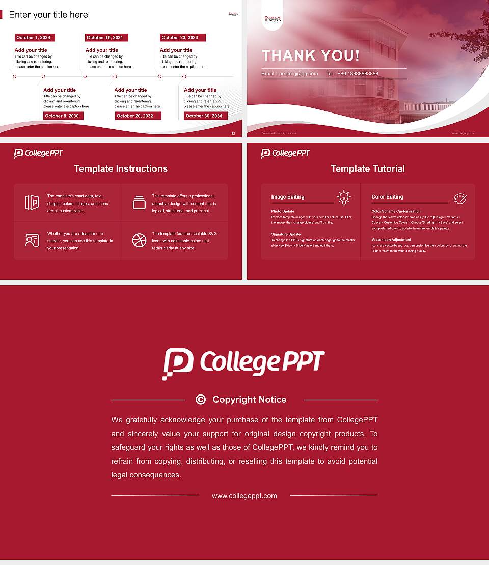 Dominican University New York Lecture Sharing and Networking Event PPT Template16:9 ratio PPT effect preview image4