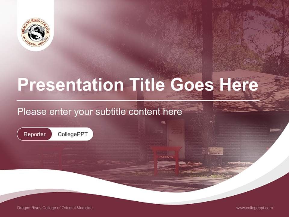 Dragon Rises College of Oriental Medicine Lecture Sharing and Networking Event PPT Template4:3 ratio PPT effect preview image4