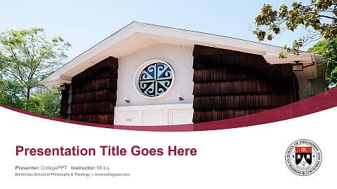 Dominican School of Philosophy & Theology Course/Courseware Creation PPT Template