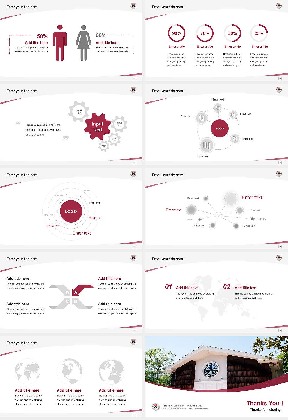 Dominican School of Philosophy & Theology Course/Courseware Creation PPT Template16:9 ratio PPT effect preview image4