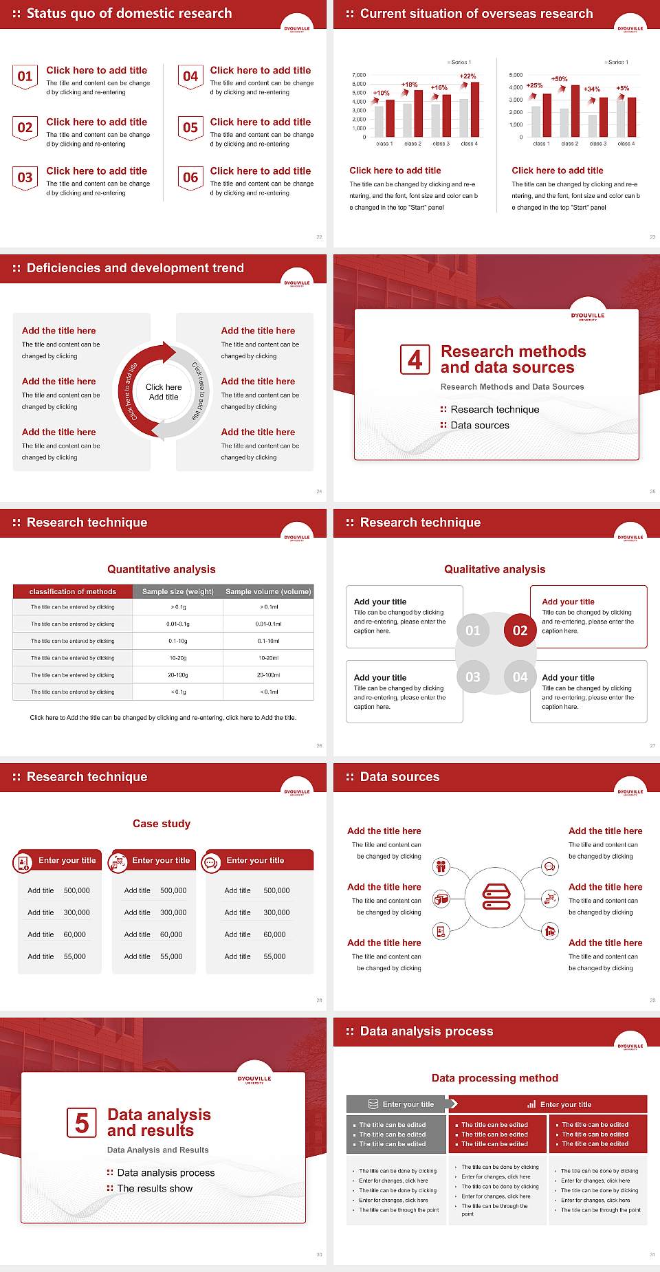 D’Youville College Graduation Thesis Defense PPT Template4:3 ratio PPT effect preview image4