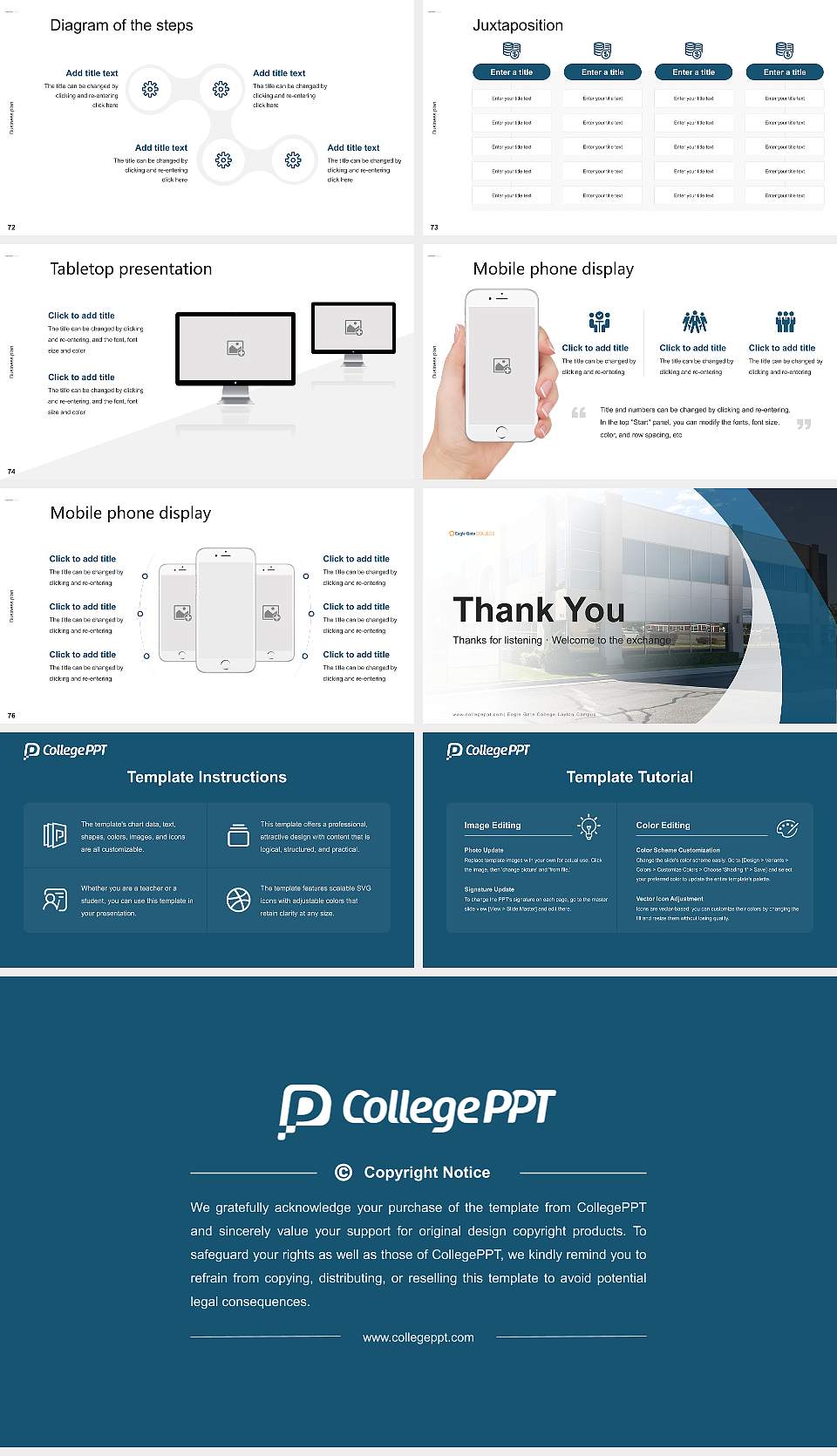 Eagle Gate College Layton Campus Competition/Entrepreneurship Contest PPT Template16:9 ratio PPT effect preview image9