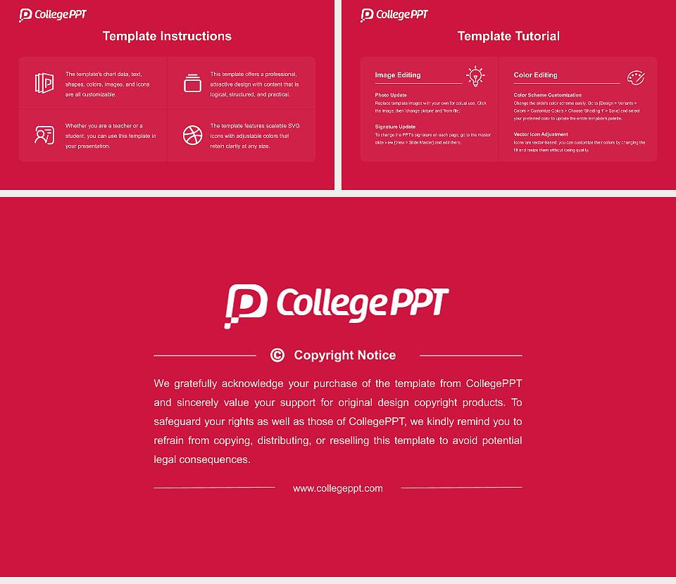 Duquesne University Academic Presentation/Research Findings Report PPT Template16:9 ratio PPT effect preview image5