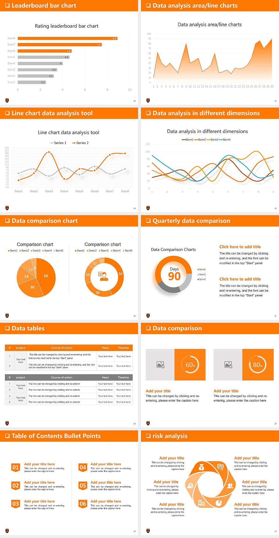 Doane University General Purpose PPT Template4:3 ratio PPT effect preview image4