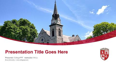 Drury University Course/Courseware Creation PPT Template