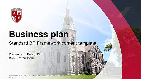 Drury University-College of Continuing Professional Studies Competition/Entrepreneurship Contest PPT Template