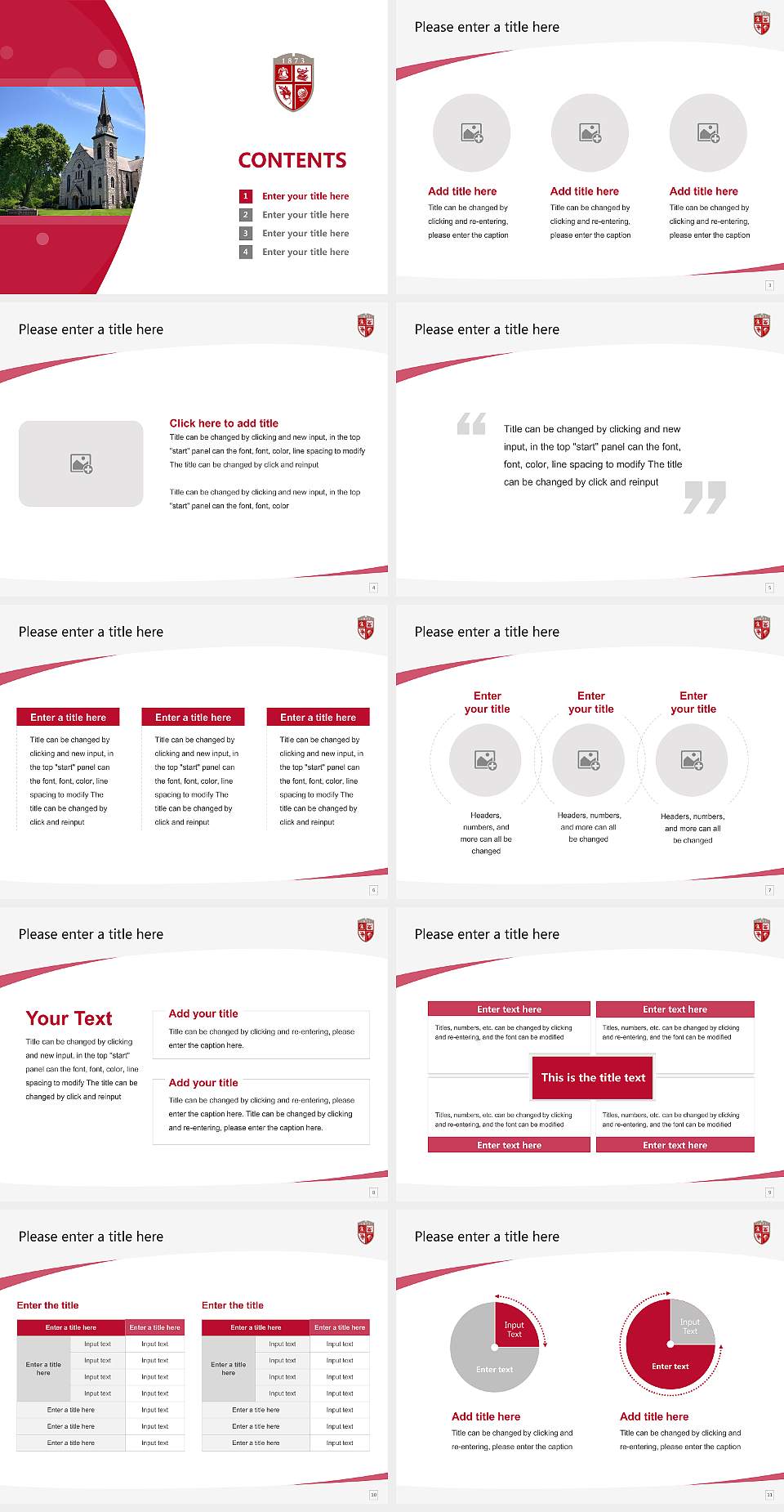 Drury University Course/Courseware Creation PPT Template4:3 ratio PPT effect preview image2
