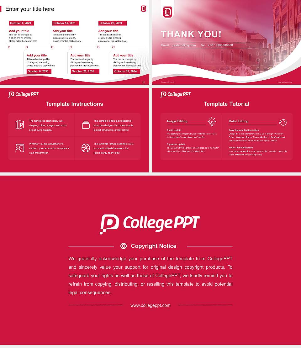Duquesne University Lecture Sharing and Networking Event PPT Template16:9 ratio PPT effect preview image4