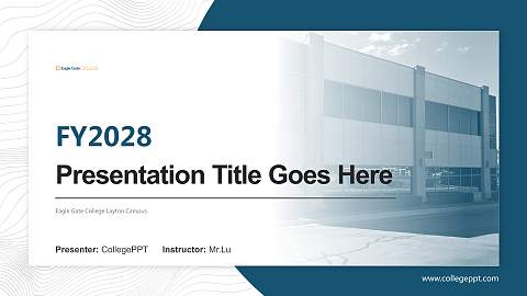 Eagle Gate College Layton Campus Academic Presentation/Research Findings Report PPT Template