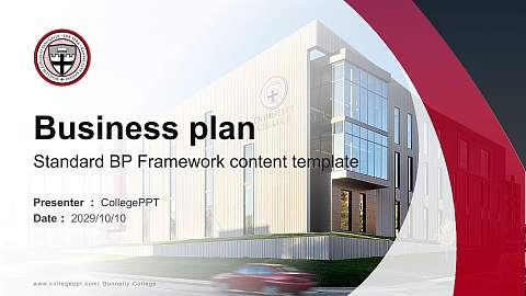 Donnelly College Competition/Entrepreneurship Contest PPT Template