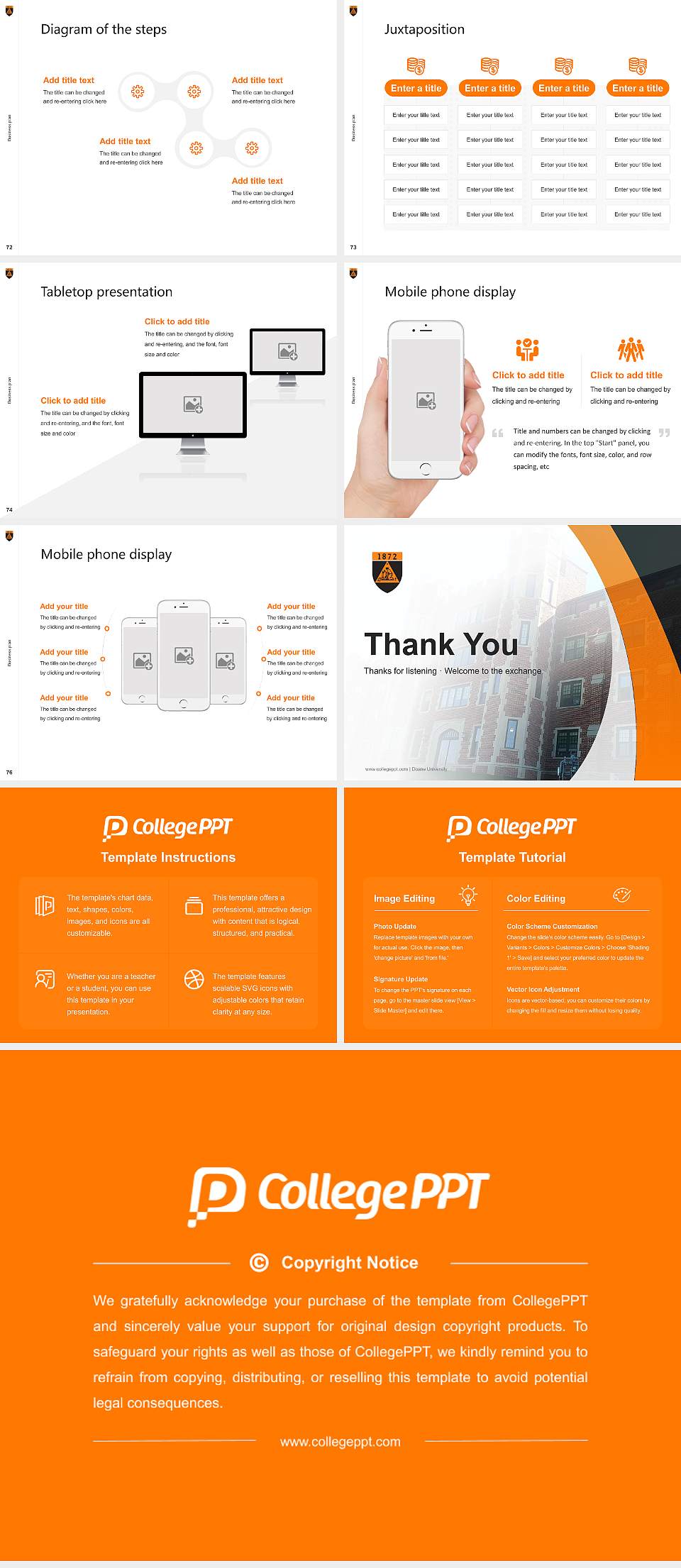 Doane University Competition/Entrepreneurship Contest PPT Template4:3 ratio PPT effect preview image9