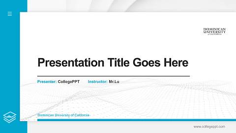 Dominican University of California Thesis Proposal/Graduation Defense PPT Template