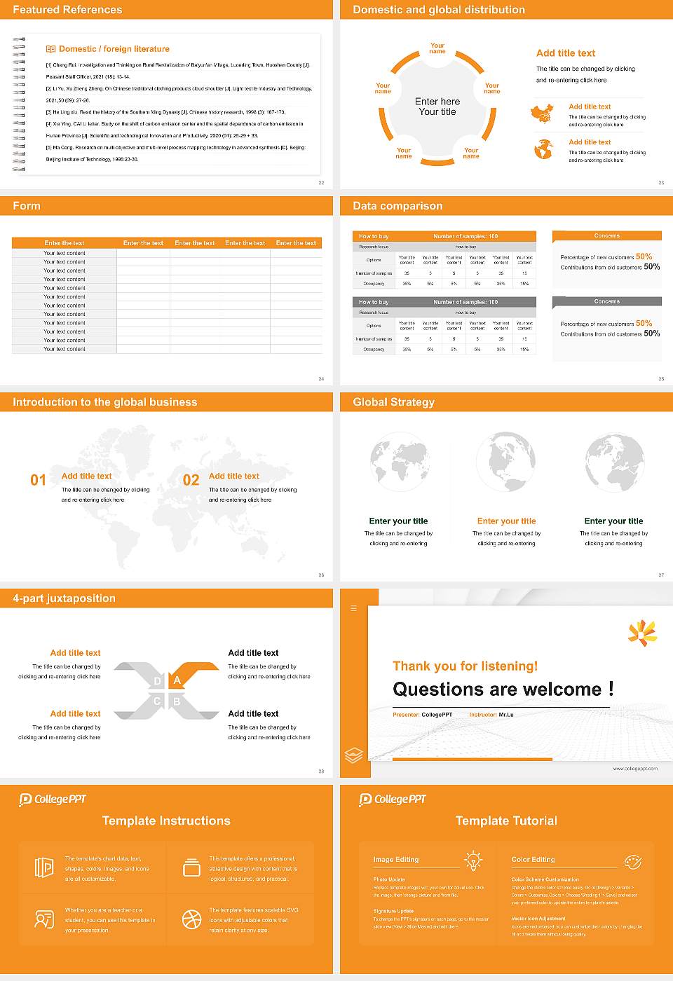 Dongguk University Los Angeles Thesis Proposal/Graduation Defense PPT Template16:9 ratio PPT effect preview image4