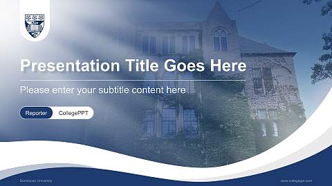 Dominican University Lecture Sharing and Networking Event PPT Template