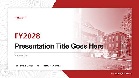 D’Youville College Academic Presentation/Research Findings Report PPT Template