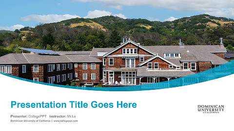 Dominican University of California Course/Courseware Creation PPT Template