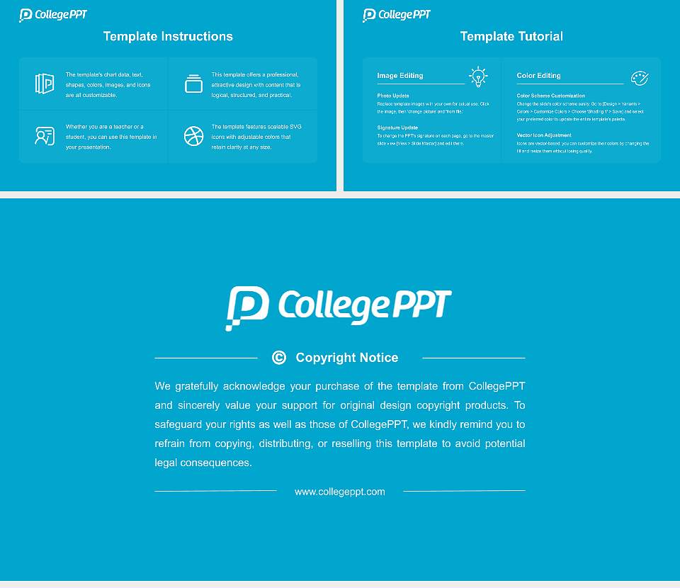 Dominican University of California Course/Courseware Creation PPT Template16:9 ratio PPT effect preview image5