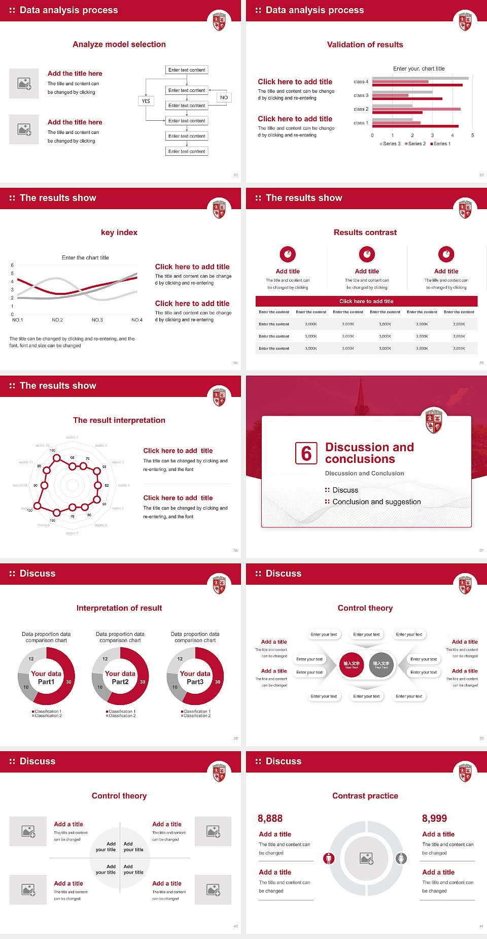Drury University Graduation Thesis Defense PPT Template4:3 ratio PPT effect preview image5