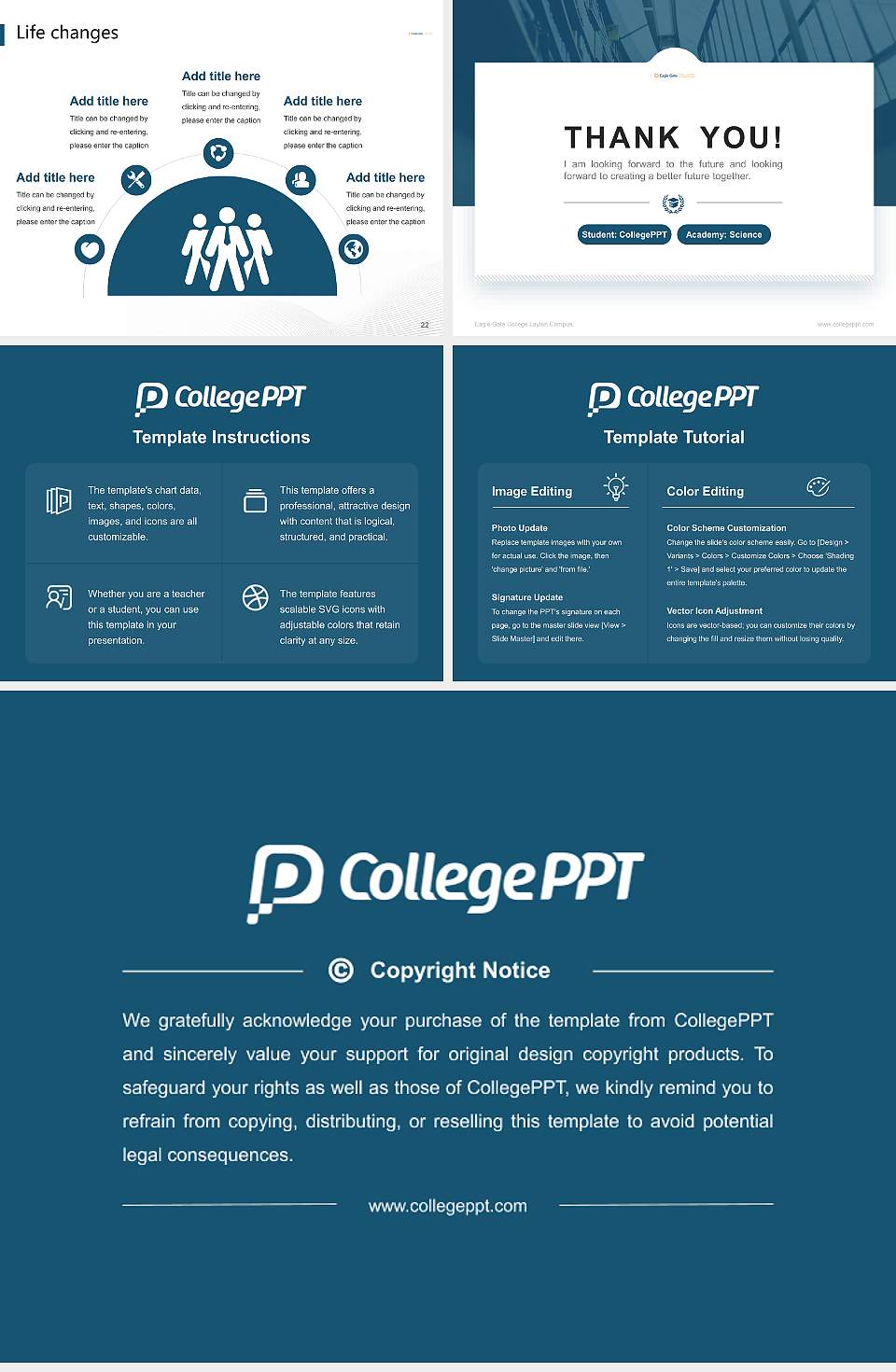 Eagle Gate College Layton Campus National Scholarship Defense PPT Template4:3 ratio PPT effect preview image4