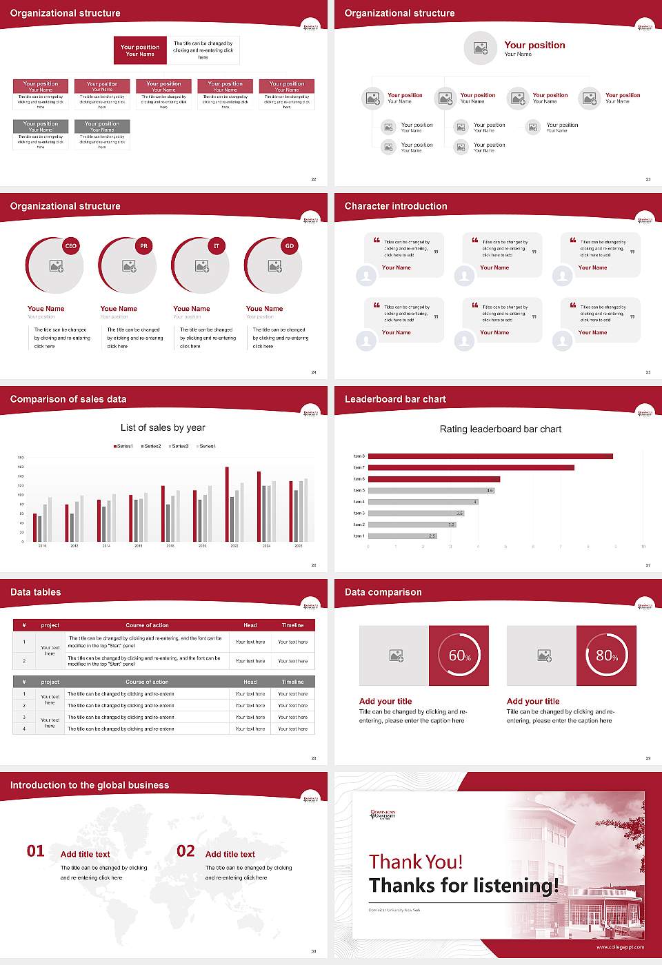 Dominican University New York Academic Presentation/Research Findings Report PPT Template16:9 ratio PPT effect preview image4