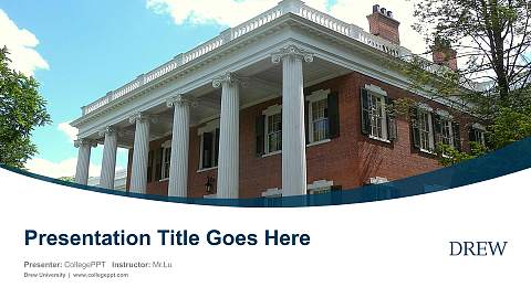 Drew University Course/Courseware Creation PPT Template